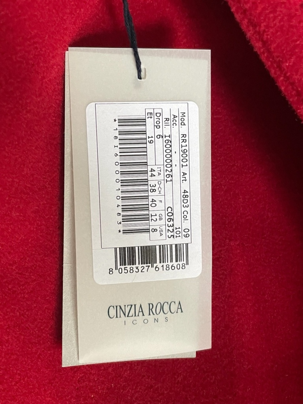 Cinzia Rocca Red Jacket NWT Size 8 - Picture 2 of 3